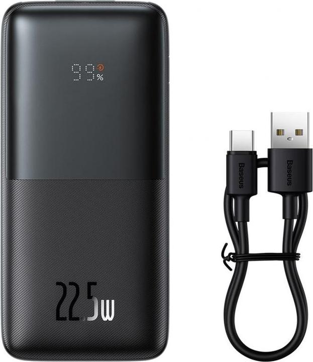 Actual product image Baseus Powerbank Bipow Pro 10000mAh, 2xUSB, USB-C, 22.5W (black) (10000 mAh, 22.50 W, 37 Wh)