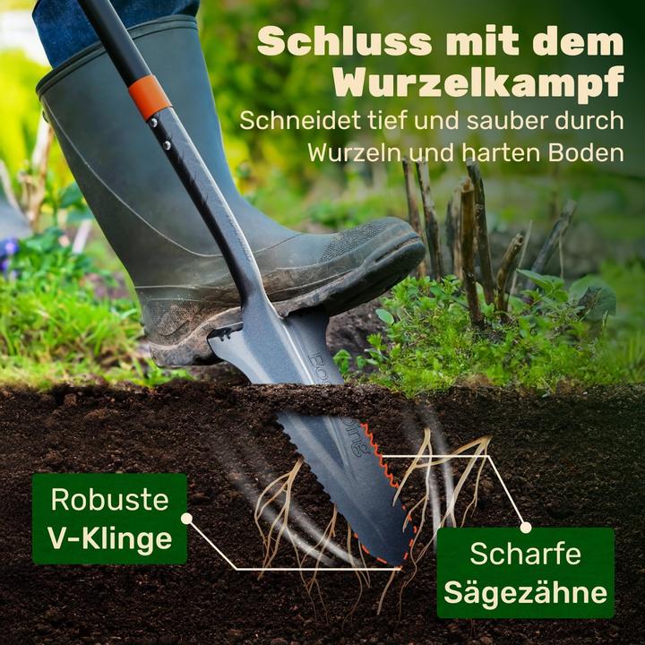 Image du produit BoomDing Wurzelspaten mit Wurzelsäge und ergonomischem Griff