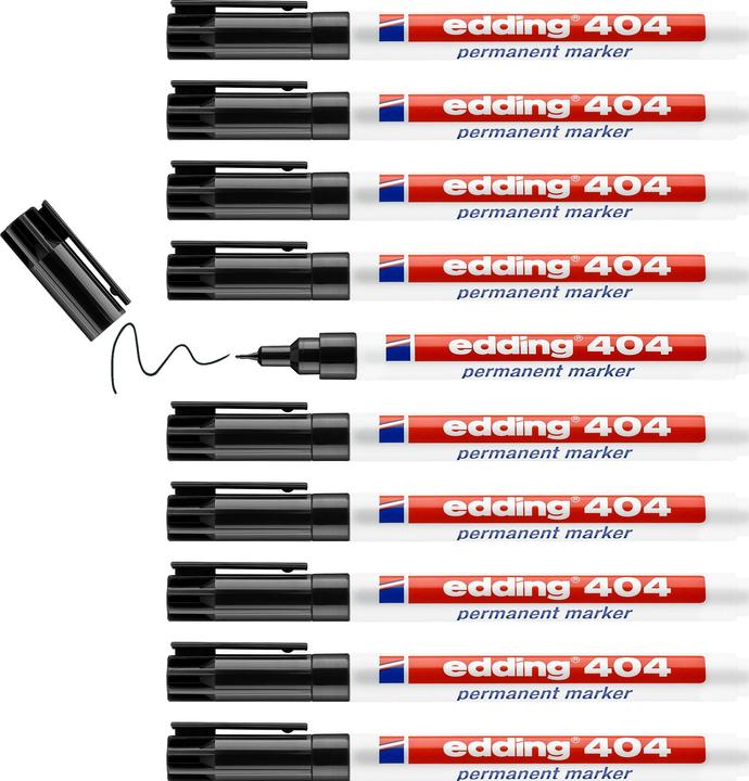 Actual product image Edding 404 (Black, 0.75 mm, 1 x)