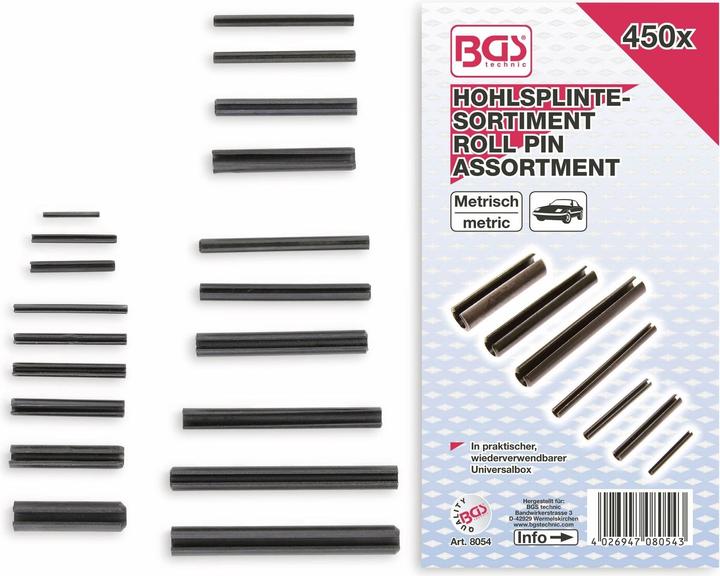 Immagine prodotto BGS Goupilles creuses/à ressort 450 pièces