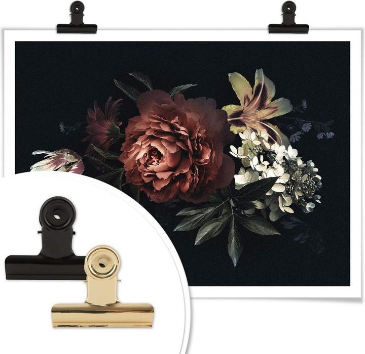 Produktbild Trenddeko Blumenbouquet Rot (30 x 24 cm)