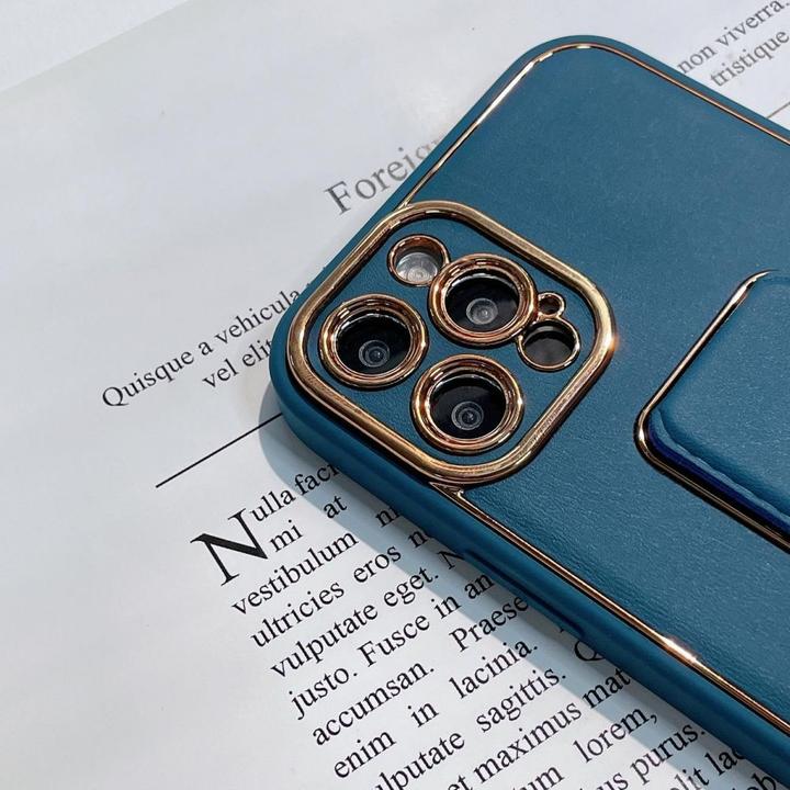 Image du produit Hurtel Nouveau boîtier Kickstand pour iPhone 12 avec support rose (Apple iPhone 12)