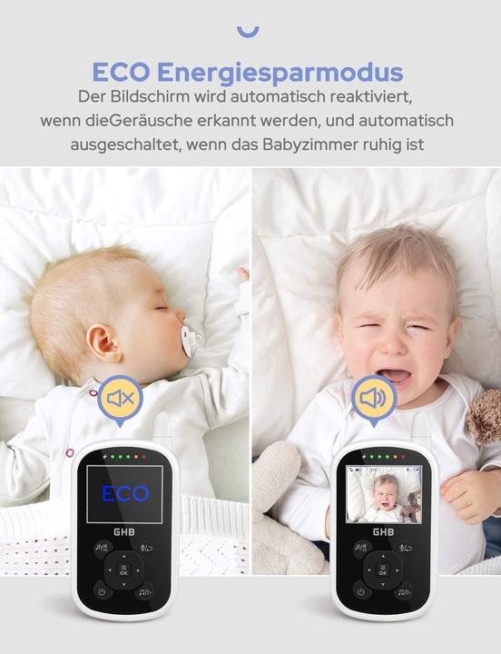 Image du produit GHB Babyphone mit Kamera und ECO-Modus (Vidéo et audio)