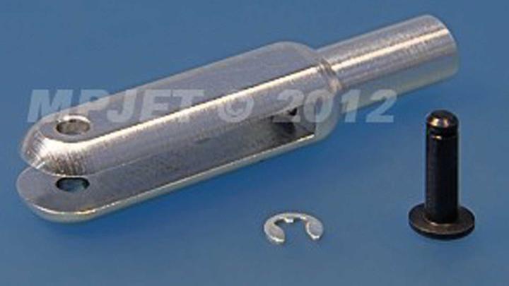 MP Jet MP-JET aluminium clevis, l=30 mm, slot width 2 mm, bolt Ø 2.5, M3 (6 pieces)