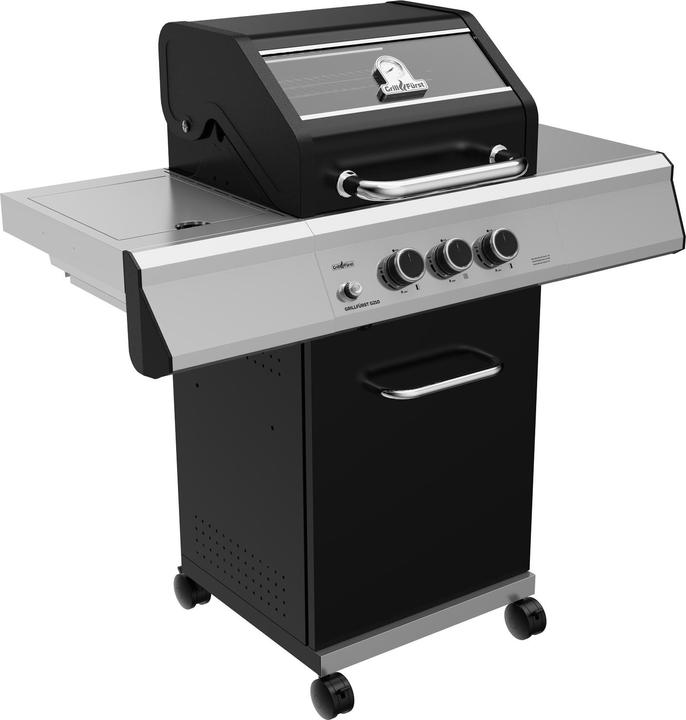 Produktbild Grillfürst G210G 2-Brenner Gasgrill mit Hochtemperaturbrenner und Gusseisen Rosten (7.60 kW)
