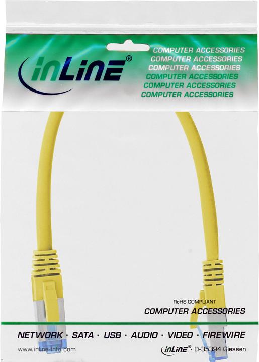 Produktbild InLine Patchkabel (S/FTP, CAT6a, 0.25 m)