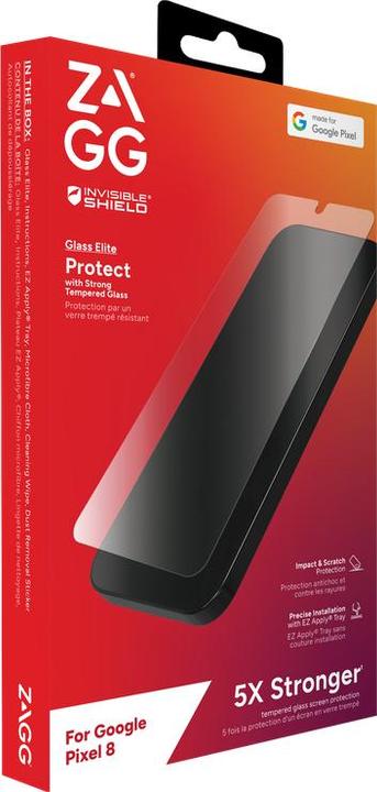 Actual product image Zagg Invisibleshield Glass Elite Am (1 Piece, Google Pixel 8)