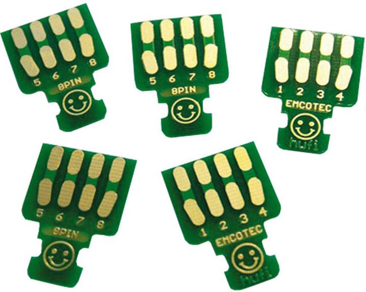 Emcotec löt-platinen 8-polig 5stk.