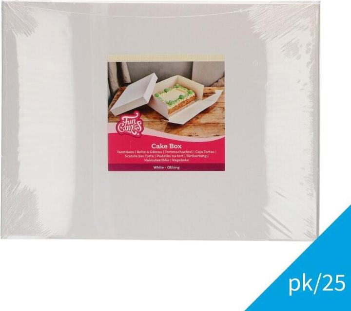 Produktbild FunCakes Tortenbox Weiss 40x30x15 cm pk/25