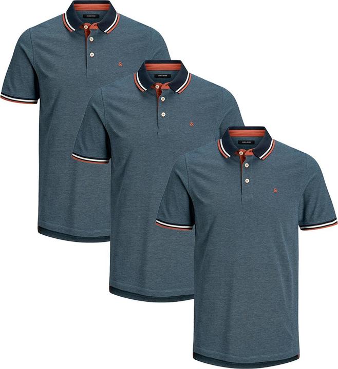 Produktbild Jack & Jones 3er Pack Paulos - Slim Fit Poloshirt (XL)
