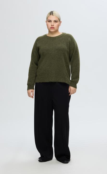 Produktbild Selected Femme Rundhalsausschnitt Woll Pullover (XXL)