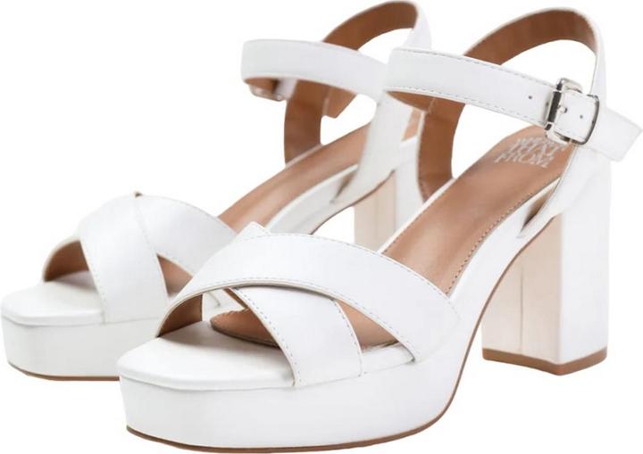 Actual product image Where's That From Womens/Ladies Marcia PU Strappy Platform Block High Heels (39)