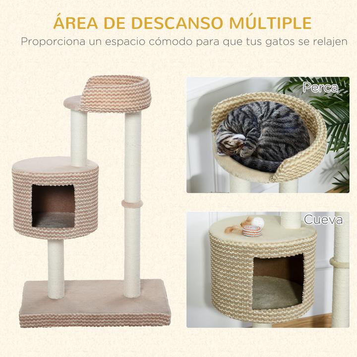 Immagine prodotto Jamb Albero per gatti (96 cm, Beige+caffè)