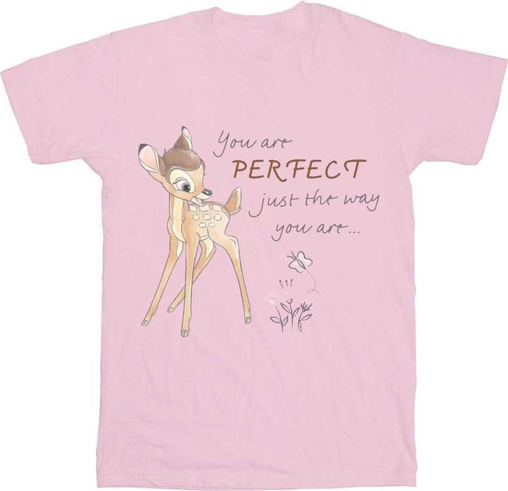 Actual product image Disney Girls Bambi Perfect Just The Way You Are Cotton T-Shirt (140, 146)