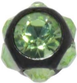 Actual product image Bijouteria Piercing (Premium crystal, Surgical steel 316L, PVD coating (black))
