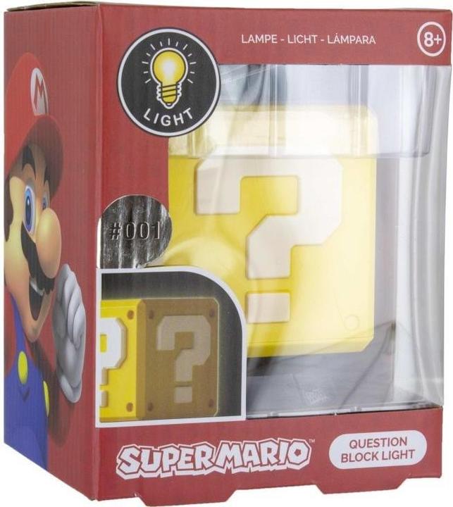 Actual product image Paladone Products Super Mario lamp question mark block