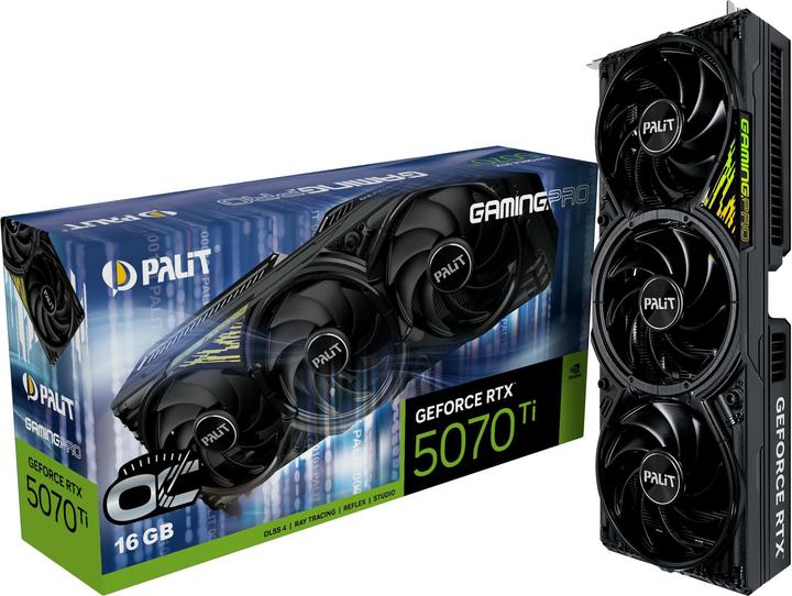 Actual product image XpertVision Palit RTX5070TI GamingPro OC V1 16GB GDDR7 HDMI 3xDP (16 GB)