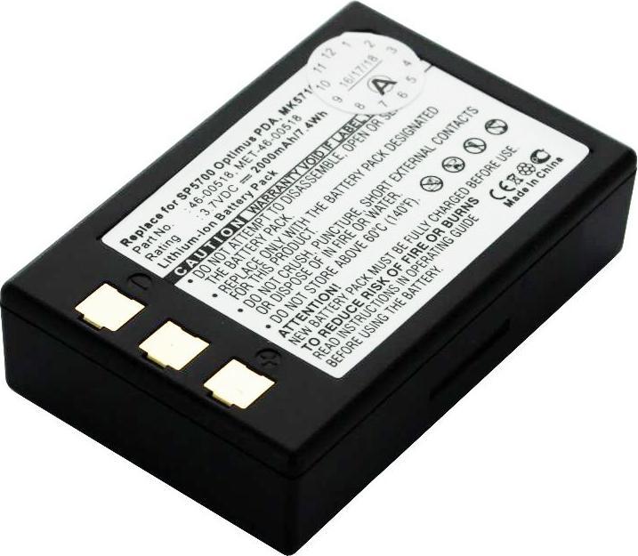 Immagine prodotto AccuCell Batteria per Metrologic SP5700 Scanner, Optimus PDA, MK5710 Batteria 46-00518, MET-46-00518