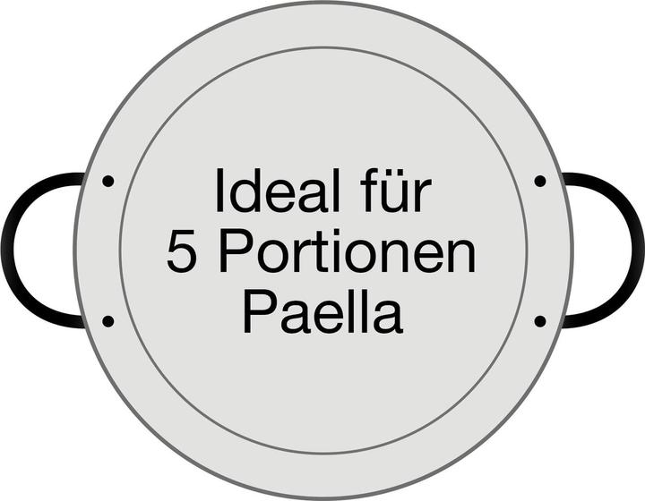 Actual product image All'Grill Paella pan polished steel Ø 32 cm (32 cm, Paella pan, Steel)