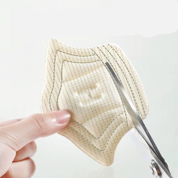 Produktbild Stride Fersen Einlage Anti-Rutsch / Ultraweiche Stoff Pads / Massage Einlagen für Turnschuhe - 1 Paar Weiss