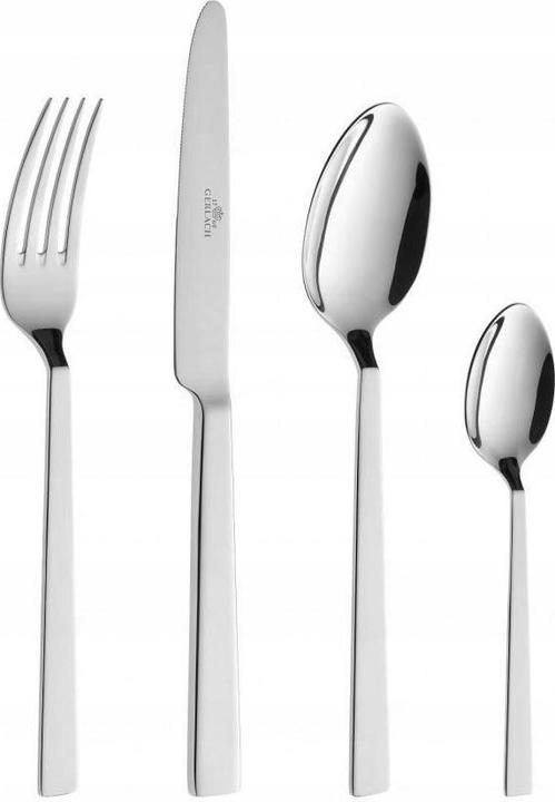 Gerlach G01-0030P-ZEST-68PU-S1S1-01 Besteckset Onda, 68-teilig, 18/10 Steel (68 Stück, Besteck Set)