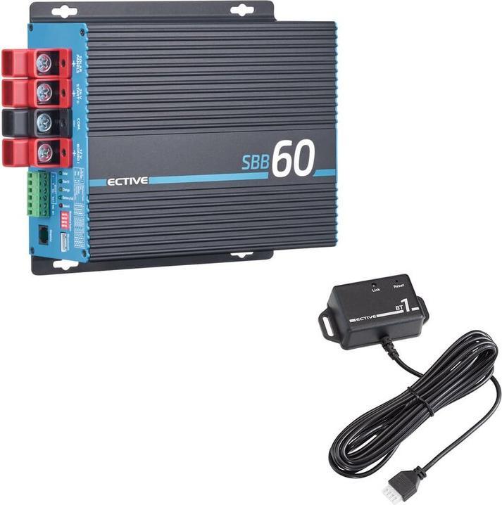 Image du produit Ective SBB60 Booster de charge 12V 60A avec régulateur de charge solaire 30A Camping-car AGM LiFePO4