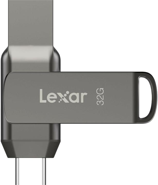 Actual product image Lexar JumpDrive Dual Drive D400 (32 GB, USB-C, USB-A)