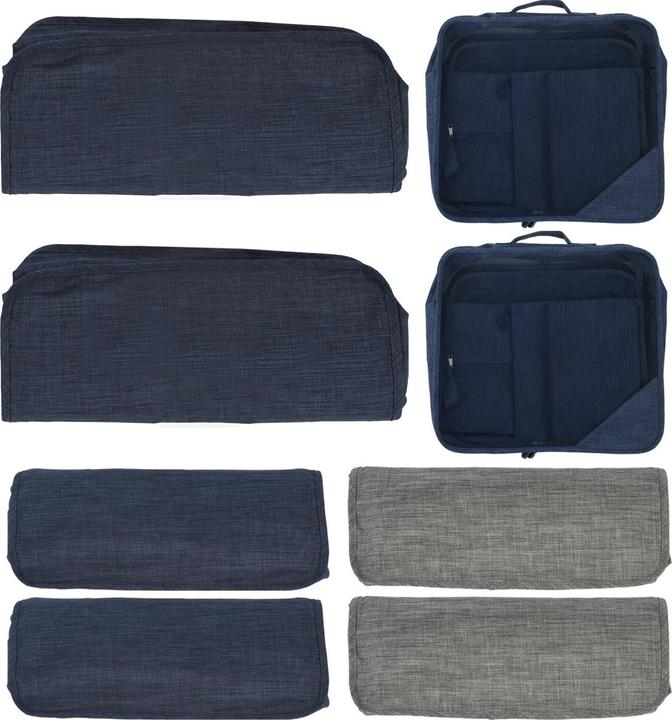Produktbild ProWorld 2er-Set Koffer Organizer, 12-tlg., Reise-Aufbewahrungstaschen