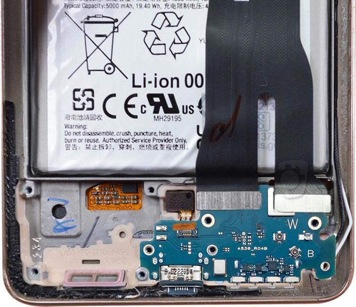 Actual product image Clappio Charging socket spare part (Galaxy A53 5G)