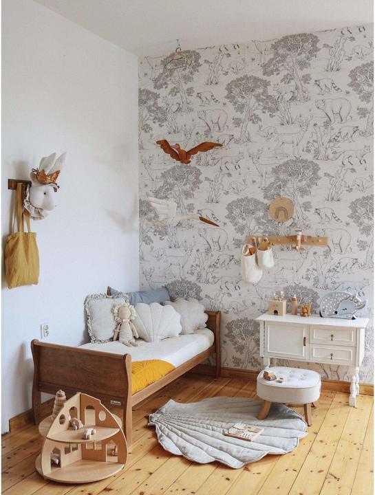 Actual product image Moi Mili Leinenmatte Krabbeldecke Muschel Sand