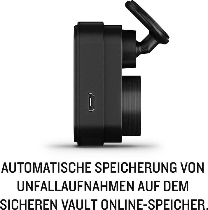 Produktbild Garmin Dash Cam Mini 2 (WLAN, Eingebautes Mikrofon, Beschleunigungssensor, Bluetooth, Nachtsicht, GPS-Empfänger, Full HD)