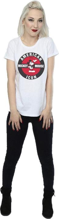 Actual product image Disney Womens/Ladies Mickey Mouse American Icon Cotton T-Shirt (S)