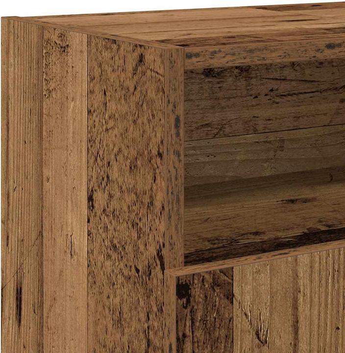 Actual product image VidaXL TV-Schrank mit LED-Leuchten Altholz-Optik 120x30x50 cm TV-Möbel (120 x 30 x 50 cm)