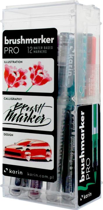 Produktbild Karin PRO - Brush Marker (Basic Colors, 12 x)