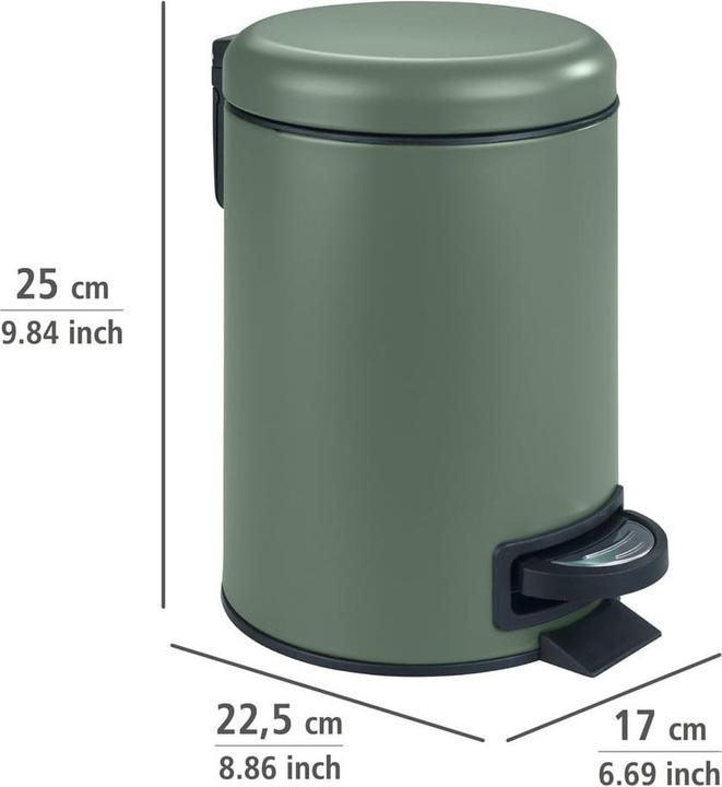Actual product image Wenko Leman pedal bin (3 l)