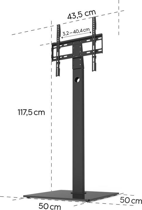 Produktbild Hama TV-Ständer freistehend (Universal, 65", 35 kg)