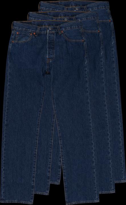 Produktbild Levis 501 Jeans Straight Fit dark stonewash 3-Pack (W34/L34)
