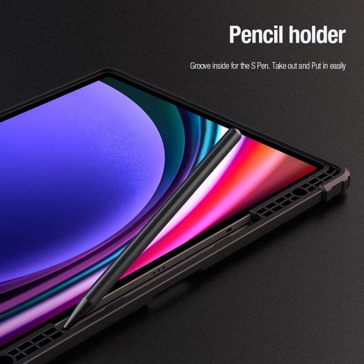 Actual product image Nillkin Bumper Leather Case Pro case for Samsung Galaxy Tab S9 Ultra - black (Samsung Galaxy Tab S10 Ultra)