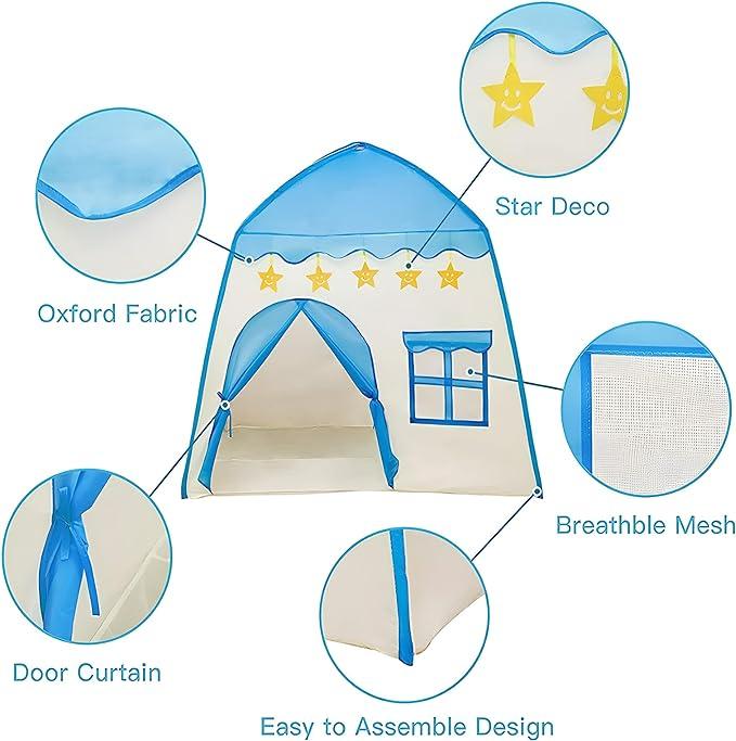 Actual product image Activity Board Children's play tent, indoor playhouse, children's house, fantasy house, small castle, large