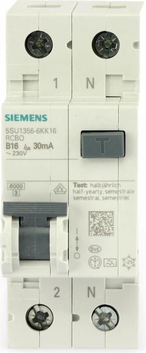 Produktbild Siemens FI-Schutzschalter 1polig 16 A