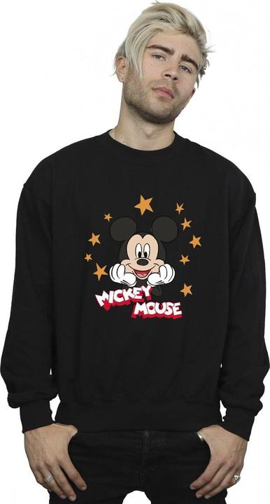 Actual product image Disney Mens Mickey Mouse Stars Sweatshirt (S)