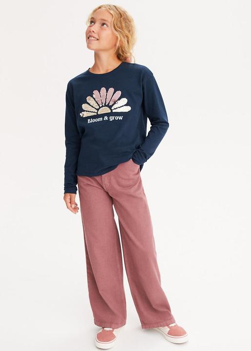 Produktbild La Redoute Collections Shirt mit Wende-Pailletten (128)