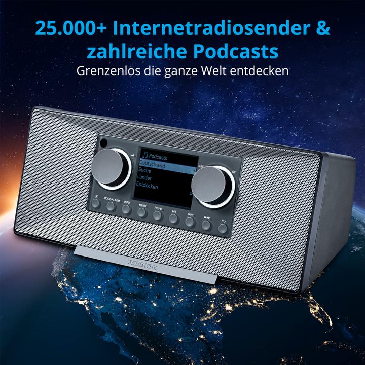 Productafbeelding Medion MD 89289 Stereo internetradio grijs (Internet radio, DAB+, FM, Bluetooth, WiFi)