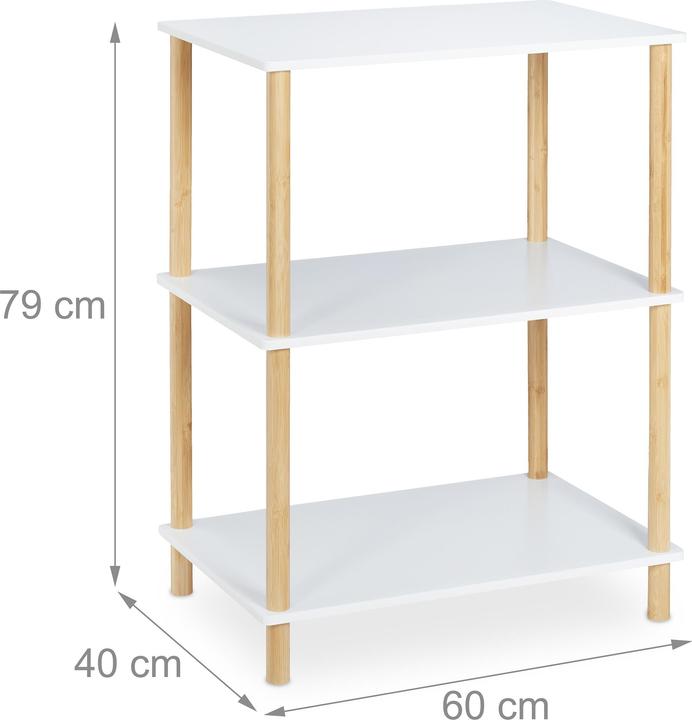 Actual product image Relaxdays Standing shelf (60 x 40 x 79 cm)