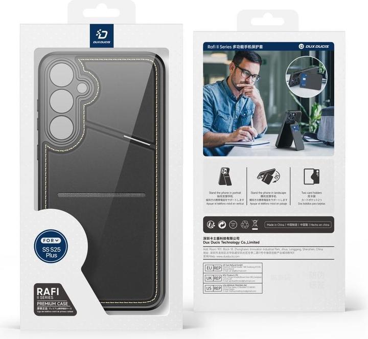 Produktbild Dux Ducis Rafi II Series Samsung Galaxy S25 Plus Case - Black (Samsung Galaxy S25+)