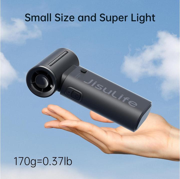 Actual product image Jisulife Handheld Fan Life9 (3600mAh) black