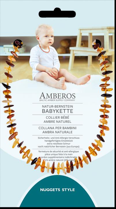 Image du produit Amberos Collier d'ambre naturel style pépites