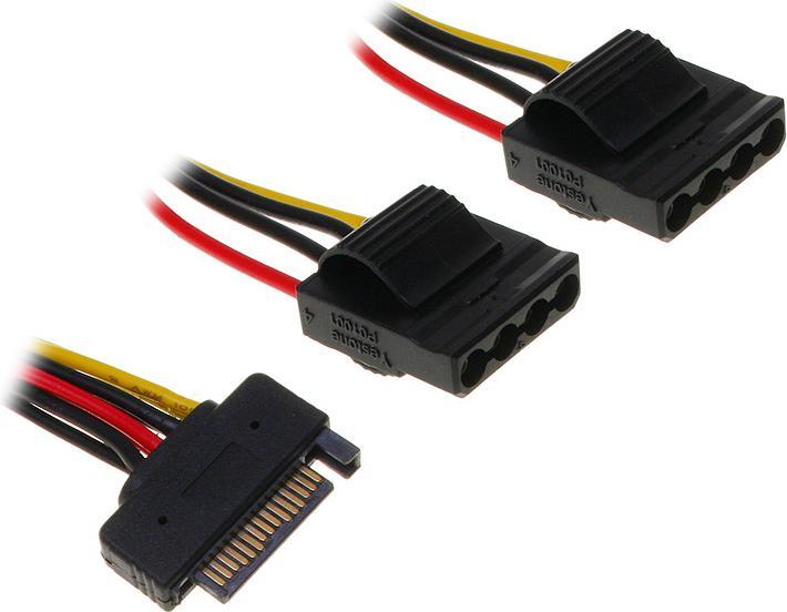 Produktbild InLine SATA Strom-Y-Kabel 4-Pol Molex