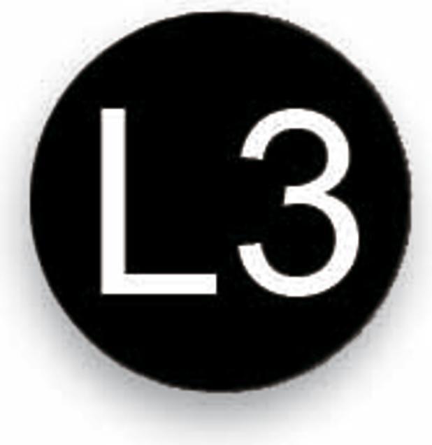 Produktbild Cimco Leiterkennzeichnung L 3 schwarz 182624