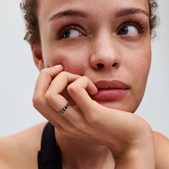 Image du produit Pandora Bague noire Sparkling Row Eternity (54)